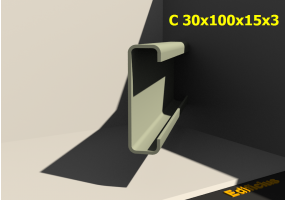 3D Profile - C 30x100x15x3