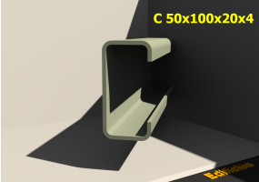 3D Profile - C 50x100x20x4