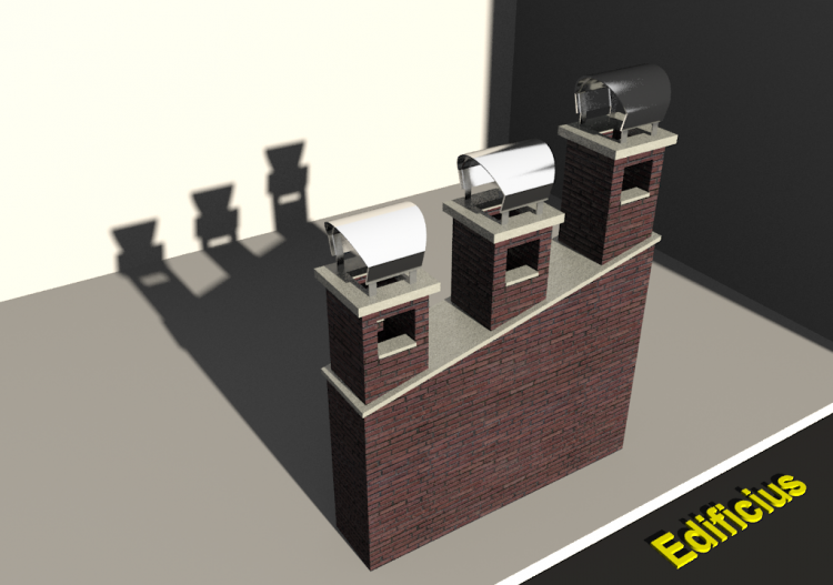 3D Chimneys - 石工 (05) - ACCA software