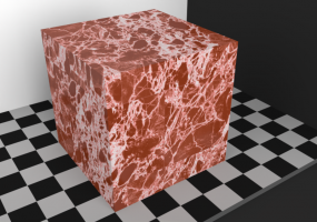 Texture pavés - Arabescato orbico rouge 60x60 Décalé