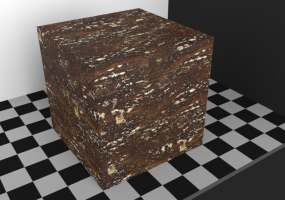 Texture pavés - Travertin rouge 120x60 décalé