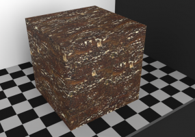 Flooring Textures - Red Travertine 90x45 staggered