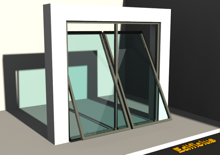 3D Tür/Fenster - DFH[R] 2DF-FP - ACCA software