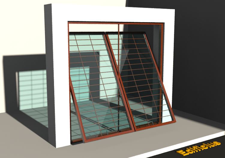3D Tür/Fenster - DFH[R] 2DF-FP - ACCA software