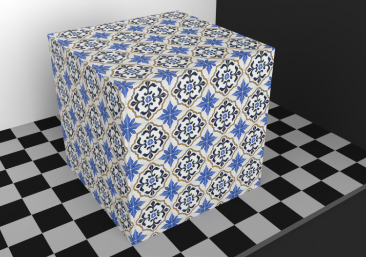 Texture revêtements - Carreau décoré (03) - ACCA software