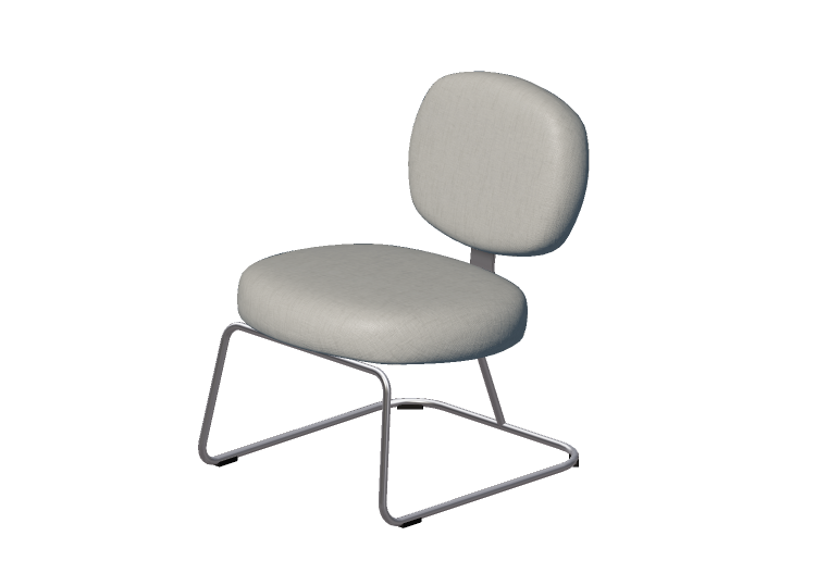 Poltronas 3D - Poltrona estofada com pernas de aço -... Poltronas 3D - Poltrona estofada com pernas de aço -...