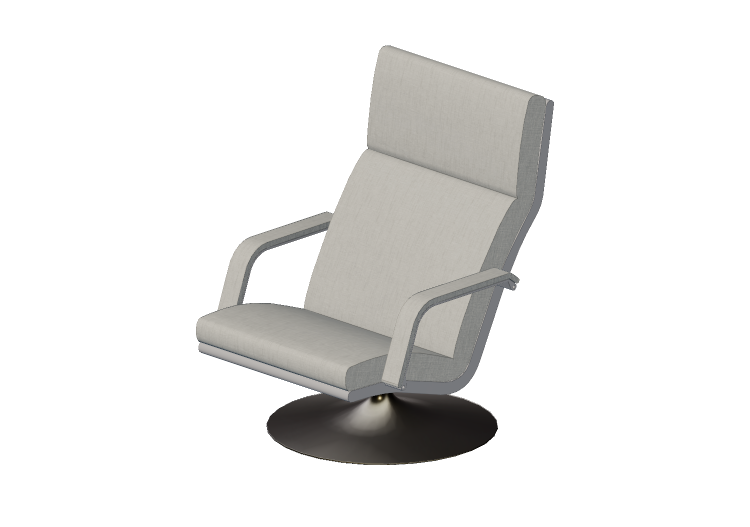 3D Arm Chairs - Padded Armchair - Artifort - F150 series -... 3D Arm Chairs - Padded Armchair - Artifort - F150 series -...