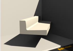 3D Kerb - Triangular street gutter
