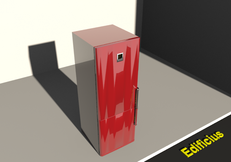 Frigorifero Moderno Rosso 01 - ACCA software
