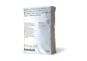 High-performance fibrous cementitious base coat render Kerakoll - Klima HP