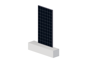 Painel solar 3D - Painel com c&eacute;lula de 125mm