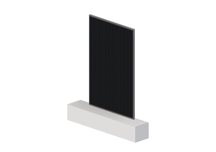 Pannello solare 3D - Pannello con cella halfcut da 182mm... Pannello solare 3D - Pannello con cella halfcut da 182mm...