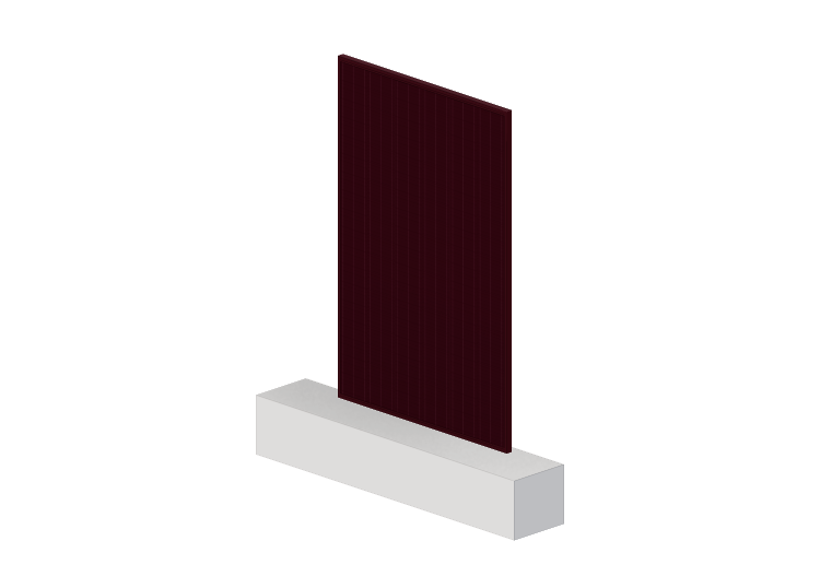 Panel with half-cut cell - dimensions 182mm red - ACCA... Panel with half-cut cell - dimensions 182mm red - ACCA...