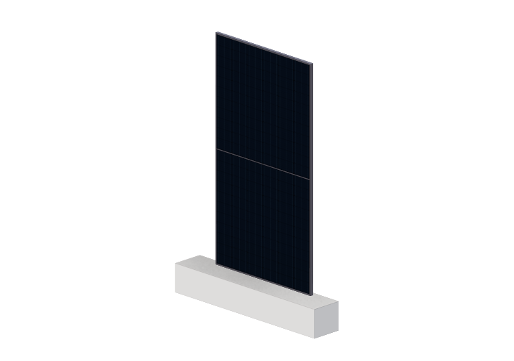 Panel con celda halfcut de 210mm sfondo ooscuro - ACCA... Panel con celda halfcut de 210mm sfondo ooscuro - ACCA...