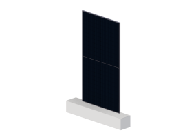 Panel with half-cut cell - dimensions 210mm dark background