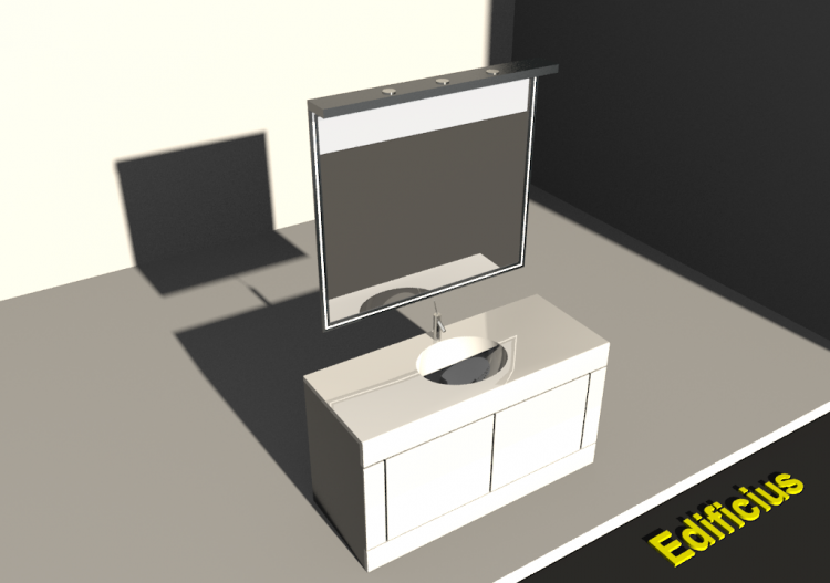 Composizione Bagno - Lavabo + Specchio - ACCA software