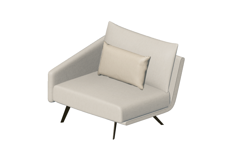 Poltronas y Sofás 3D - Módulo para sofá - Stua - Costura HM... Poltronas y Sofás 3D - Módulo para sofá - Stua - Costura HM...