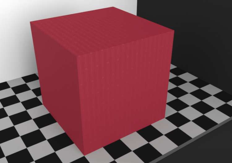 Texture carte peinte - Rouge framboise - ACCA software