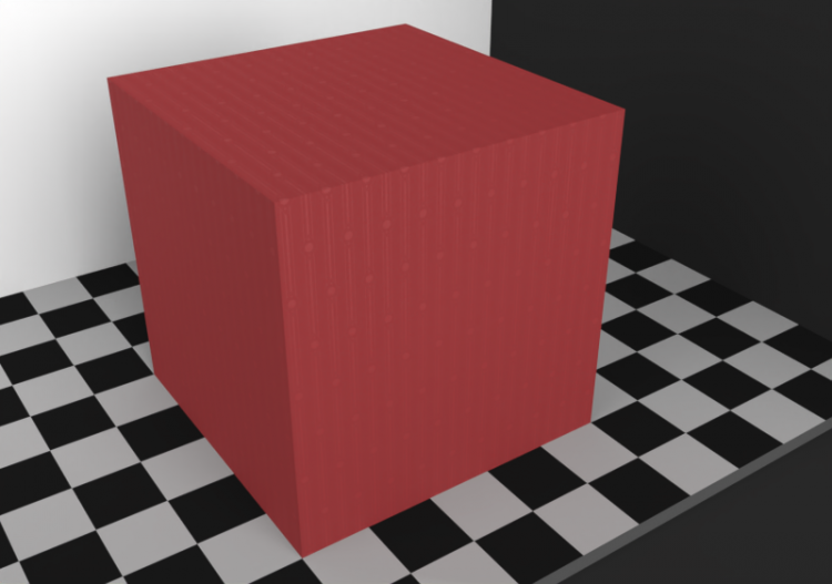 Texture carte peinte - Rouge oriental - ACCA software
