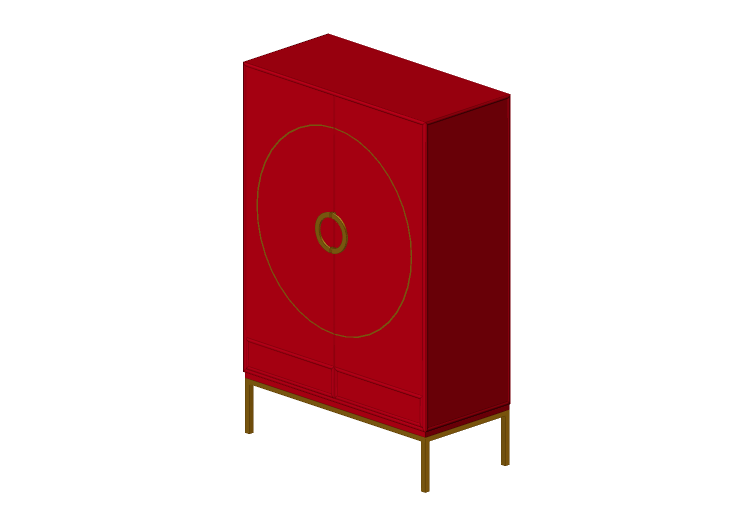 Armarios y Cómodas 3D - Armario de madera lacada - Kare -... Armarios y Cómodas 3D - Armario de madera lacada - Kare -...