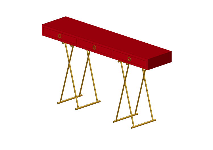 3D Tables - Console table in lacquered wood - Kare - Disk -... 3D Tables - Console table in lacquered wood - Kare - Disk -...