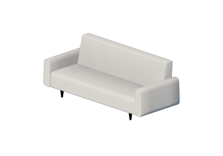 Poltronas y Sofás 3D - Sofá cama de tela - Kare - Vía... Poltronas y Sofás 3D - Sofá cama de tela - Kare - Vía...