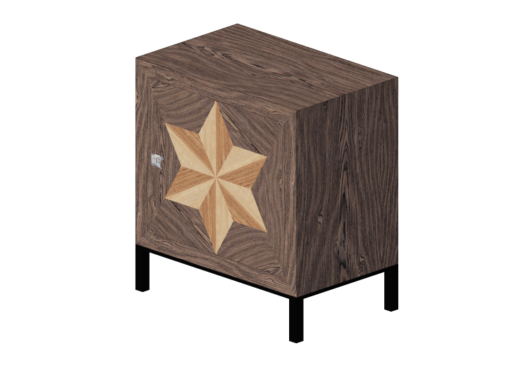 Armários 3D - Cômoda de madeira - Kare - Estrelado - 84246... Armários 3D - Cômoda de madeira - Kare - Estrelado - 84246...