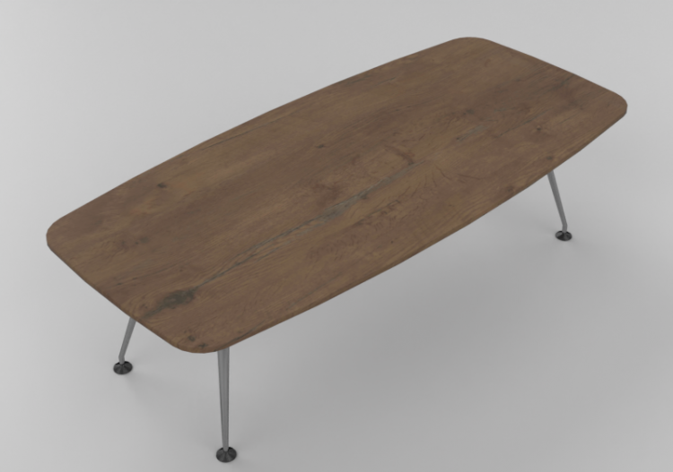 Tavoli 3D - Tavolo ovale - Vitra MedaMorph - ACCA software