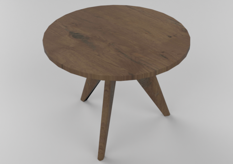 3D Tables - Round Table 95cm - Vitra Gueridon - ACCA...