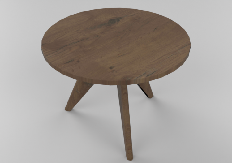 Tables 3D - Table ronde 105cm - Vitra Gueridon - ACCA...