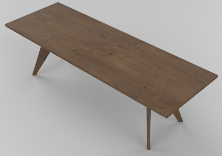 Mesas 3D - Mesa retangular 260cm - Vitra EM - ACCA software