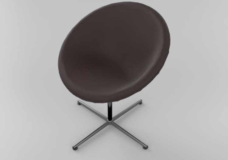 Sillas 3D - Silla visitantes - Vitra C1 - ACCA software