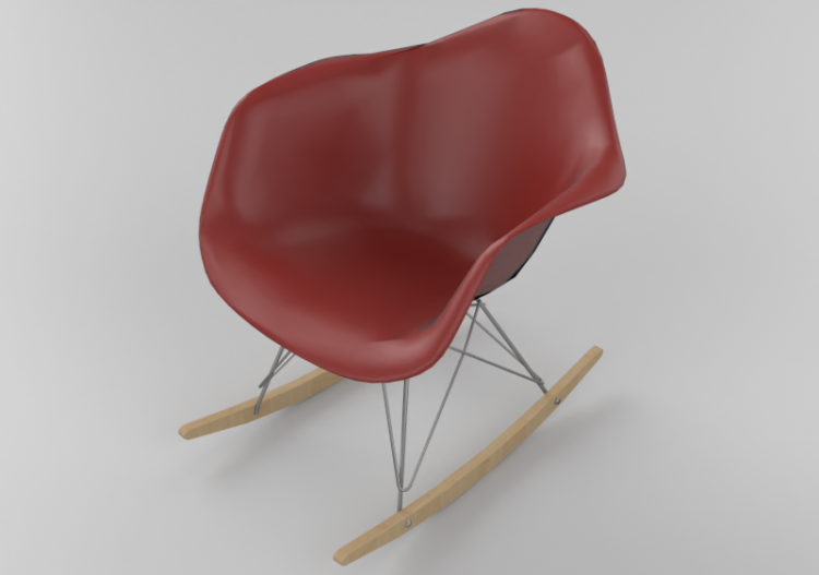 Cadeira 3D - Cadeira - Vitra Eames Plastic RAR - ACCA...