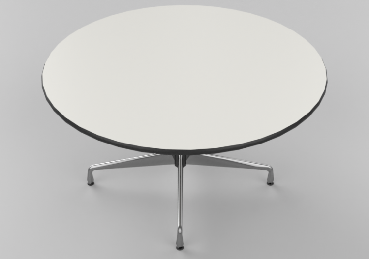 Mesas 3D - Mesa circular 130 cm - Vitra Eames Segmented -...
