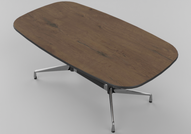 3D Tische - Ovaler Tisch 180cm - Vitra Eames Segmented -...