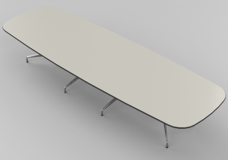 Mesas 3D - Mesa ovalada 420 cm - Vitra Eames Segmented -...