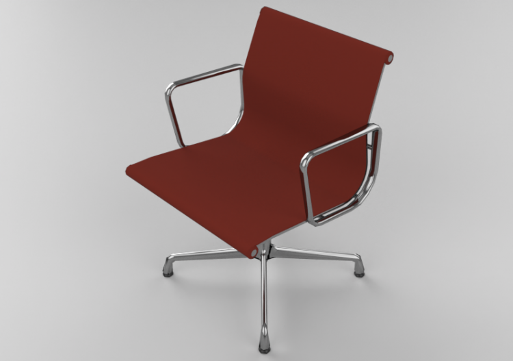Sedie 3D - Sedia 4 razze con braccioli - Vitra Aluminium...