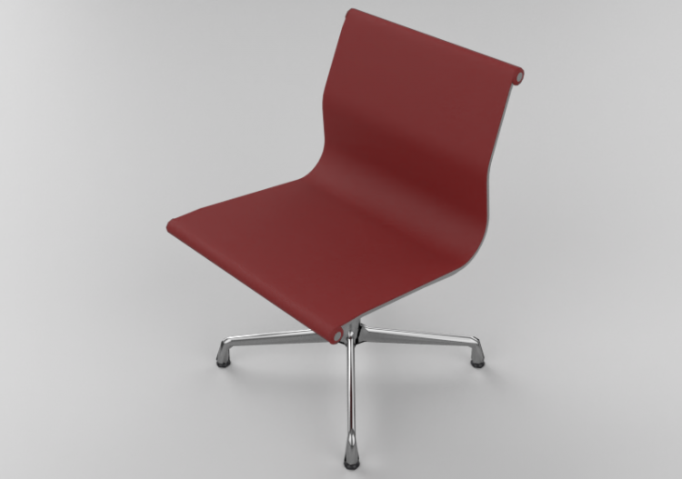 Cadeira 3D - Cadeira com base de 4 pês sem braços - Vitra...