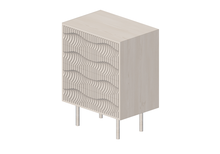 Armoires 3D - Commode en bois - Kare - Echo - 83486 - Kare Armoires 3D - Commode en bois - Kare - Echo - 83486 - Kare