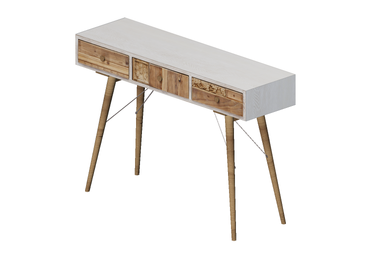 3D Tisch - Holzschreibtisch - Kare - Davos - 83757 - Kare 3D Tisch - Holzschreibtisch - Kare - Davos - 83757 - Kare