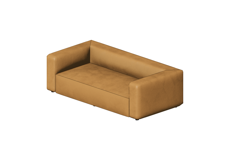 Sofás 3D - Sofá de couro - Kare - Cubetto - 83954 - Kare Sofás 3D - Sofá de couro - Kare - Cubetto - 83954 - Kare