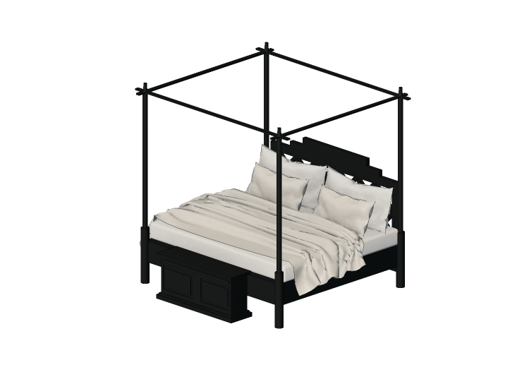 Camas y Mesitas de noche 3D - Cama matrimonial - Kare -... Camas y Mesitas de noche 3D - Cama matrimonial - Kare -...