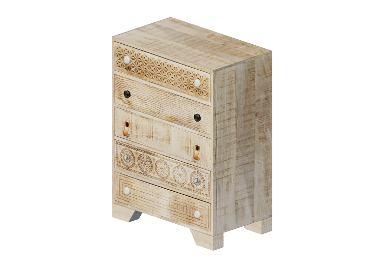 Armarios y Cómodas 3D - Cajonera de madera - Kare - Puro -... Armarios y Cómodas 3D - Cajonera de madera - Kare - Puro -...