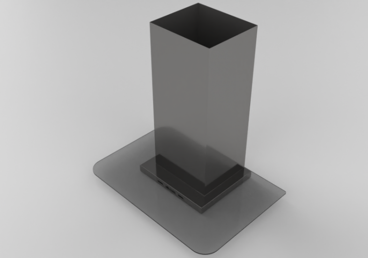 3D Haushaltgeräte - Dunstabzugshaube Wandmontage 36'' -...