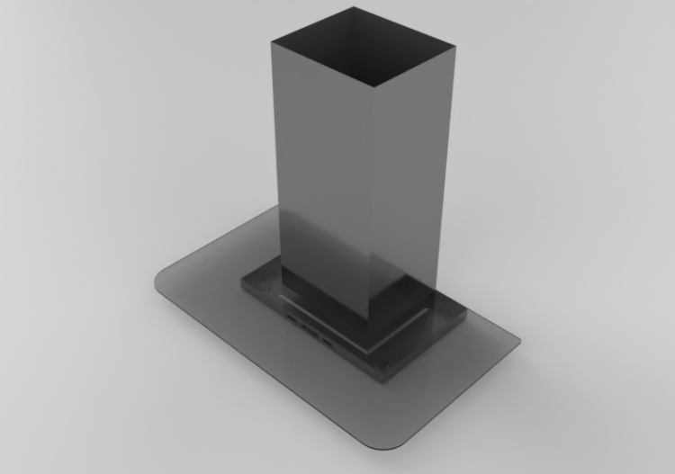 3D Electrical Appliances - Wall mounted kitchen hood - 42''...