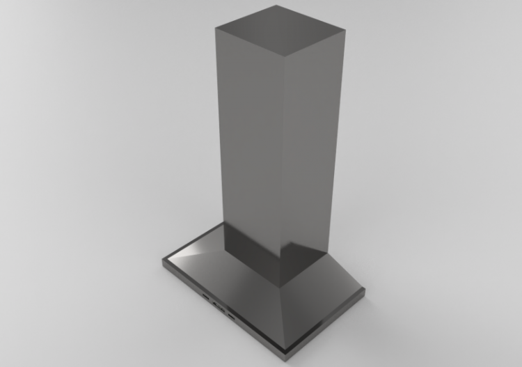 Eletrodomésticos 3D - Exaustor decorativo de parede 30'' -...