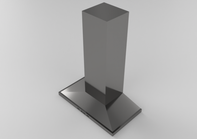3D Haushaltgeräte - Dunstabzugshaube Wandmontage 36'' -...