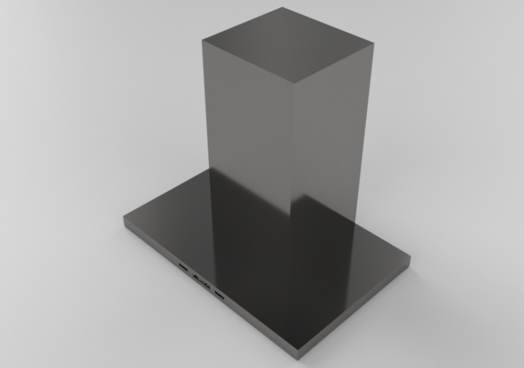 Eletrodomésticos 3D - Exaustor decorativo de parede 30'' -...