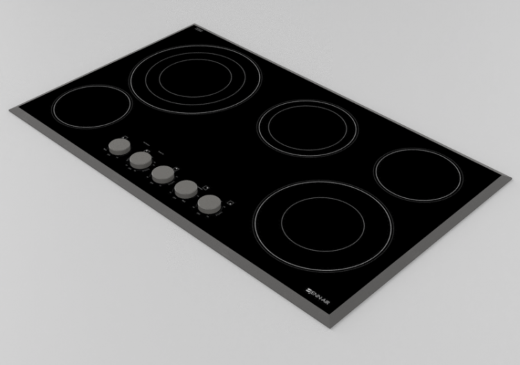 3D Electrical Appliances - Electric radiant cooktop 36" -...