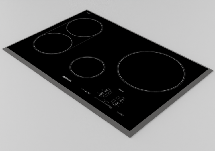 Elettrodomestici 3D - Piano cottura ad induzione 30'' -...